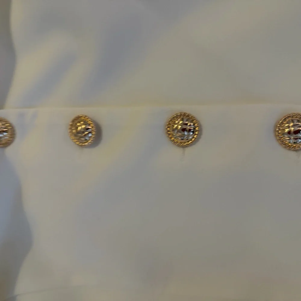 Endless Rose White Blazer with Silver Accent - Picture 2 of 5